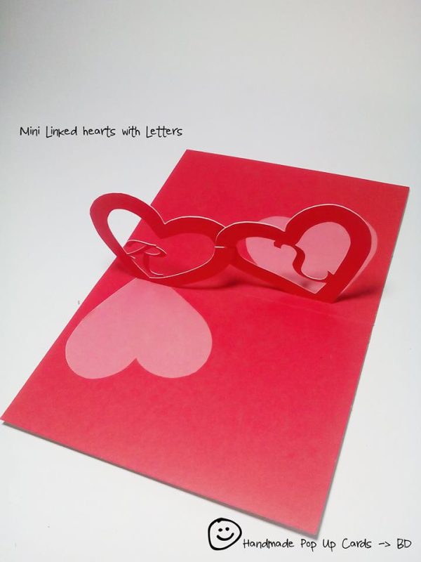 Linked Hearts 3D Template