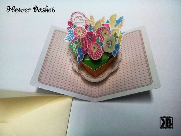 Flower Basket 3D Template