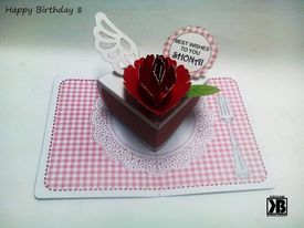Carnation cake 3D Template